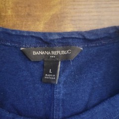 Banana Republic Short Sleeve Round Neck T-Shirt Pocket Blue Men’s Large