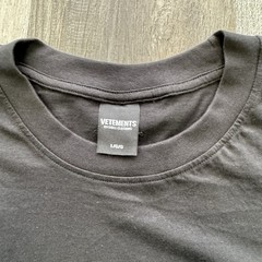 NWT Vetements Limited Edition Men’s BLACK T-Shirt Size L By Drill Clothing