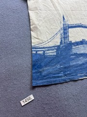 Vintage 90s London Monarchs WLAF Hanes Beefy-T Shirt Size XL Tower Bridge Single
