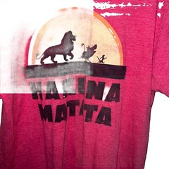The Lion King Hakuna Matata Sunset T-Shirt Adult Sz Large