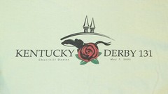 VTG 2005 KENTUCKY DERBY 131 T Shirt Green Churchill Downs Giacomo Tee Y2K Mens L