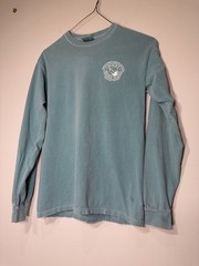Mack’s Prairie Wings Teal-Blue Long Sleeve Tee. SKU BB105