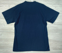Vintage Peanuts Charlie Brown Shirt Large Navy 50th Celebration Collage Y2K