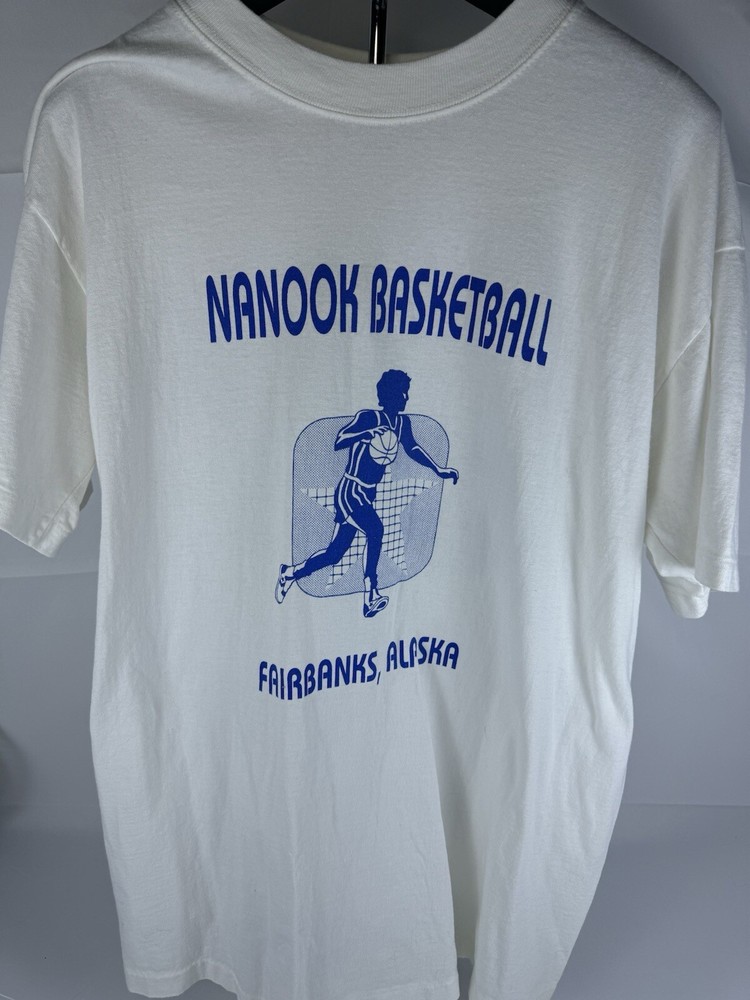Vintage 1980’s Chuck Taylor Converse React Alaska Basketball Tourney Shirt Large