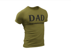 Dad Dangerously Attractive Dude Funny Fathers Day Gift For Father T shirt Dad