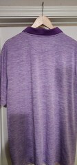 BCG Men’s Polo Golf Shirt 2XL Purple Striped