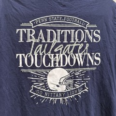 Champion Penn State Nittany Lions Game Happy Valley Football Blue Shirt Size M