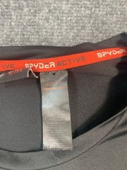 Spyder Mens XL Black Athletic T Shirt Performance Active Gym Training Short Slee