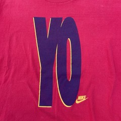 VTG Nike Spike Lee Jordan YO Shirt Size L (41-43) Made In USA Single Stitch Red