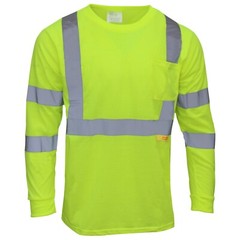 Hi Vis T Shirt Class 3 Reflective Safety Long Sleeve HIGH VISIBILITY-L9091/92