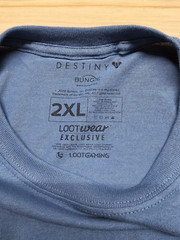 DESTINY 2 BEYOND LIGHT T-SHIRT – LOOTWEAR – 2XL – NWOT – LIGHT BLUE