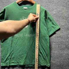 Hanes Night League T Shirt Mens XL Green Vintage 90 Basketball Single Stitch USA
