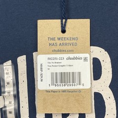 NEW Chubbies “Sky’s Out Thighs Out” T Shirt The No Brainer Mens M Cotton Blue