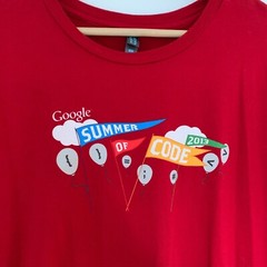 Google Merch Sz. L Summer of Code 2013 Red Tshirt District Made