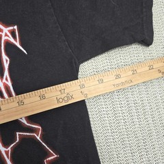 Revenge Shirt Mens Medium Black Lightning Globe Graphic Streetwear Hype Anarchy
