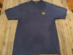 Cal UC Berkeley Navy T-Shirt, Large, XLNT Condition (NOT AVAILABLE ELSEWHERE)