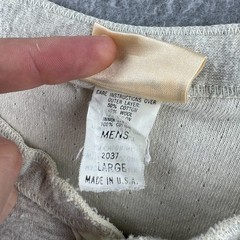 Vintage LL Bean River Driver Shirt Mens Large Wool Two Layer Henley Made in USA