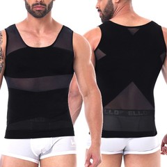 Men Chest Compression Shirt Body Shaper Posture Correct Vest Tummy Control Tops