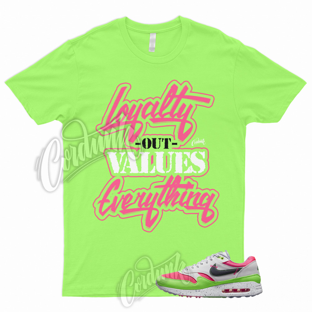 LYLTY Shirt to Match Air Max 1 Golf Watermelon Neon Green Strike Pewter Gridiron