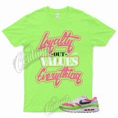 LYLTY Shirt to Match Air Max 1 Golf Watermelon Neon Green Strike Pewter Gridiron