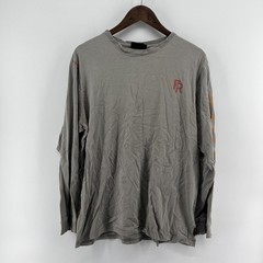 Ariat FR Shirt Men Large Flame Fire Resistant Work Crew Long Sleeve Gray FLAWS