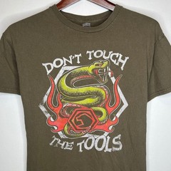Snap-on Tools Snake Graphic T-Shirt Brown Don’t Touch Tools Men’s M Gildan