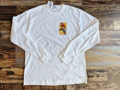 NEW Crazy Shirts Painted Parrot Key West Long Sleeve T-Shirt White Cotton Mens S