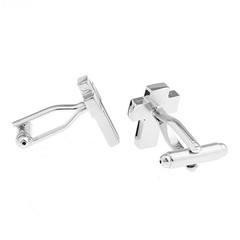 Christian Cross BLK Black Cufflinks Pair Mens Formal Shirt Cuff Links Ties
