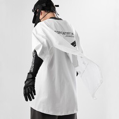 MFCT Cyberpunk Printed Streetwear Elbow Sleeve Techwear Graphic Tees Men