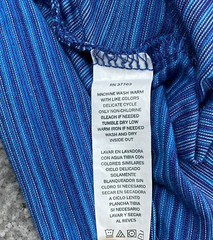 Perry Ellis Men’s Short Sleeve Blue Striped Shirt XXL