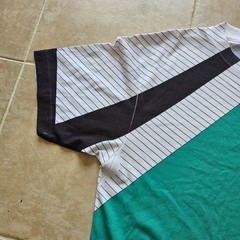 Original Crackage T Shirt Geometric Streetwear Green Black White Size Large L