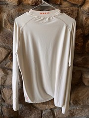 YoungLA men’s Long Sleeve High Neck Shirt Cream Medium