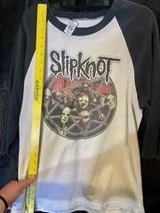 Vintage Rare Slipknot Large Metal Band Iowa Shirt USA 🇺🇸3/4 Sleeve Very Worn