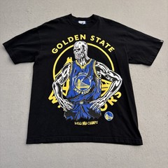 Warren Lotas Golden State Warriors Tee Mens Large Black Streetwear Graphic NBA