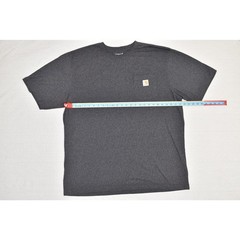 Carhartt K87 Pocket Tee Shirt Mens 2XL Tall Loose Fit Gray Short Sleeve Workwear