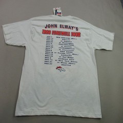 Sport Attack Shirt Mens Large Short Sleeve Crew Neck Vintage Outdoors John Elway
