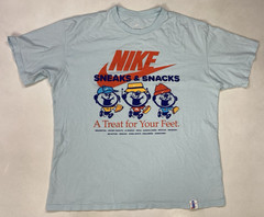Nike Max90 Sole Food Sneaks & Snacks Graphic T-shirt Men Large Blue HJ0754