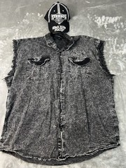 2 Piece Combo 2020 Sturgis Cut Off Button Up Shirt And a 2021 Sturgis Ballcap