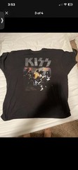Kiss Rock Band Graphic Spell out Black T Shirt grunge Size XXL – Flaws 2xl
