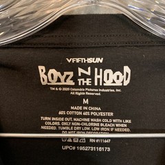 Fifth Sun Men Boyz in the Hood Ice Cube Doughboy Graphic Tee Long Sleeve Shirt M