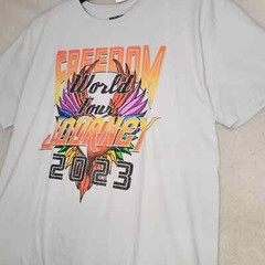 Journey Concert Shirt Mens 2XL XXL Gray Rock Tour Music Casual Distressed NWT