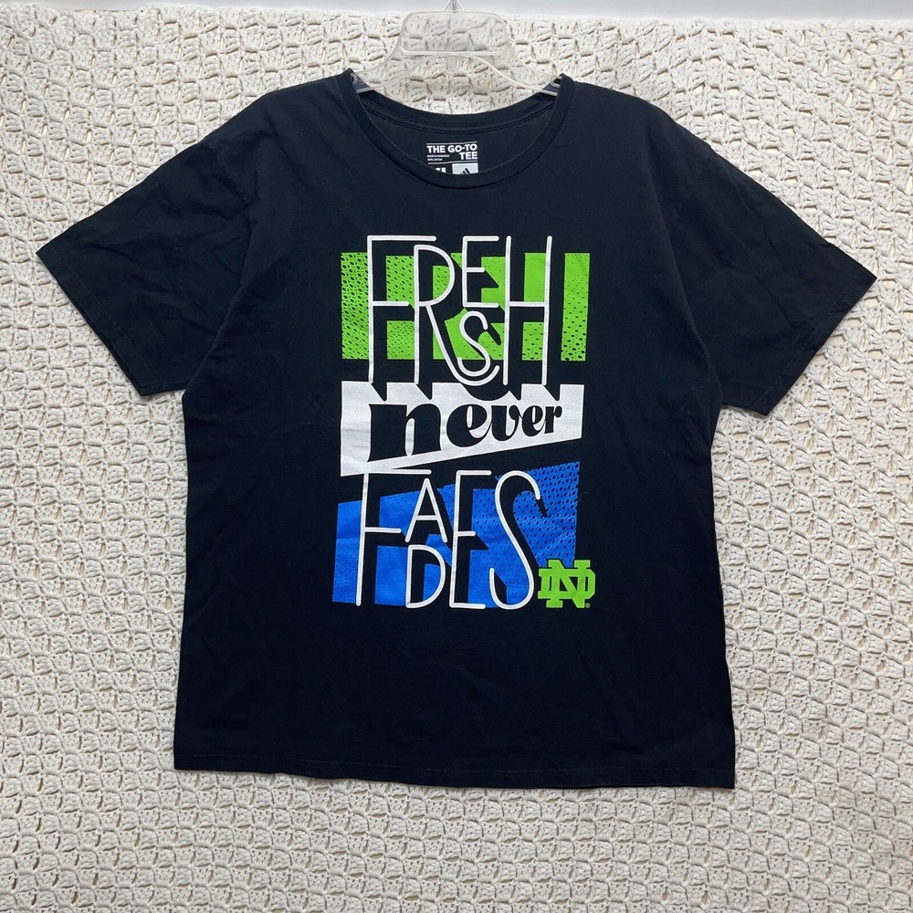 Adidas T-Shirt Men’s XL Black The Go-To Tee Short Sleeve Fresh Never Fades
