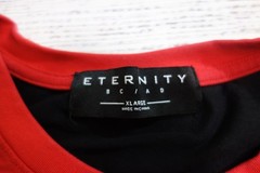 Eternity BC/AD Color Block Gray Camo Black Red Chest Logo T-Shirt Mens XL