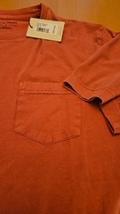 PETER MILLAR Crown Men’s Lava Wash Pocket Tee Color Clay Rose Size Small
