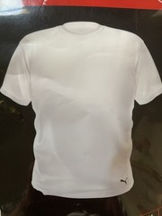 PUMA 2 Premium Crew Neck White T-Shirt Tag-Free All Day Comfort Small Open Bag
