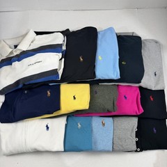 Wholesale Lot of 15 Ralph Lauren Men’s Long Sleeve Polo(Assorted Sizes)