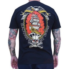 NWT Lowbrow Art Co Mens LIVE FREE Tee Shirt BLACK SM-2XLARGE LIMITED MADE IN USA