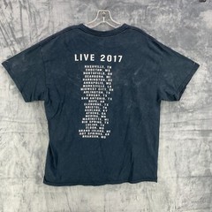 Ronnie Milsap 2017 Tour T-shirt Black 2 Sided Graphic Distressed Spots XL