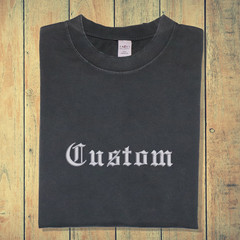 Custom Text in Old English Embroidered Your Name Embroidery Goth Letter Branding