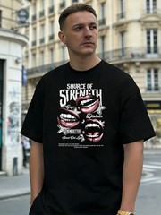 Lips Graphic 100% Cotton Men’s T-Shirt, Suitable for Daily Streetwear